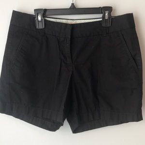 J Crew Black Chino Shorts